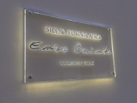 Targa LED con taglio Laser dim. 60cm x 40cm